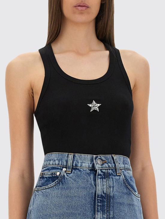 25FW 스텔라 맥카트니 민소매 티셔츠 6J02913SPZ11 1000 Black - STELLA MCCARTNEY