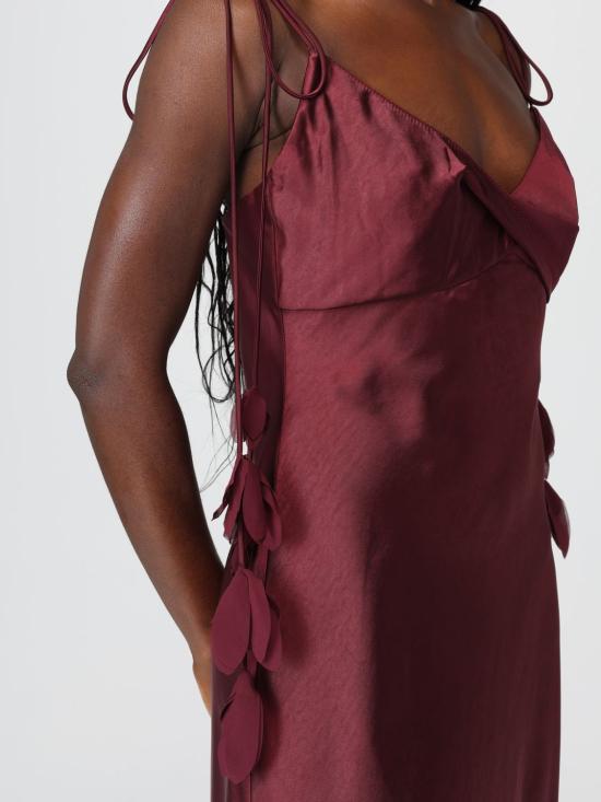 26SS 셀프 포트레이트 롱 원피스 RS26218MBU BURGUNDY Red - SELF PORTRAIT