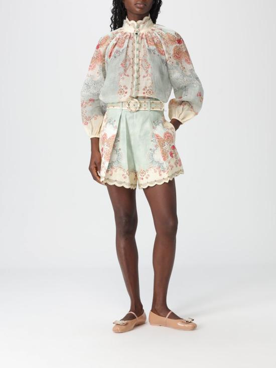 26SS 짐머만 블라우스 4273TRS263 WPFM Gnawed Blue - ZIMMERMANN