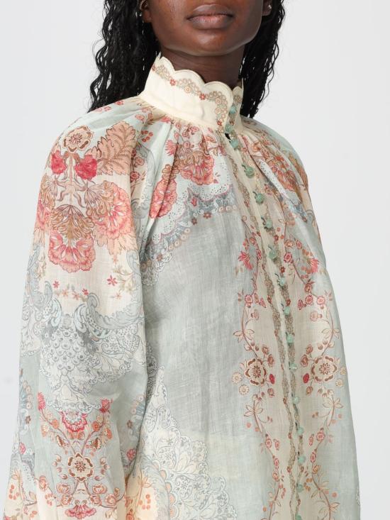 26SS 짐머만 블라우스 4273TRS263 WPFM Gnawed Blue - ZIMMERMANN