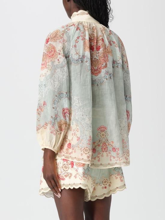 26SS 짐머만 블라우스 4273TRS263 WPFM Gnawed Blue - ZIMMERMANN