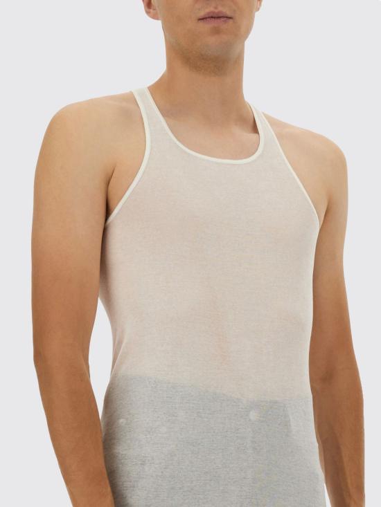 25FW 릭 오웬스 반팔 티셔츠 RU02E1150MR 11 White - RICK OWENS