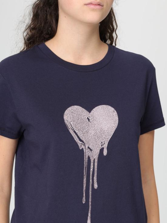 26SS 자딕앤볼테르 반팔 티셔츠 JWTS02858 404 Blue - ZADIG & VOLTAIRE