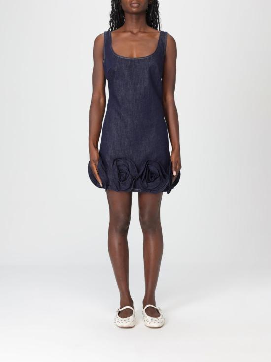 26SS 셀프 포트레이트 롱 원피스 RS26821SBL Blue