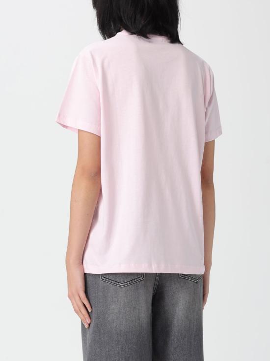 26SS 가니 코튼 저지 카우보이 베어 프린트 티셔츠 A1050074 868 Pink - GANNI