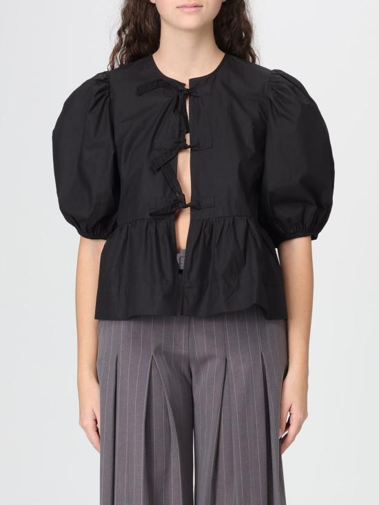 26SS 가니 블라우스 F7364 099 Black