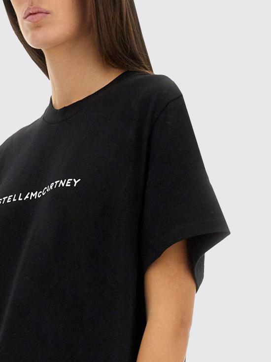 25FW 스텔라 맥카트니 반팔 티셔츠 6J01583SPY48 1000 Black - STELLA MCCARTNEY