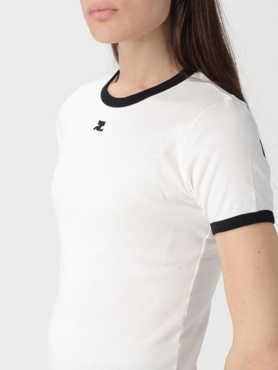 26SS 쿠레쥬 반팔 티셔츠 VESJTS017JS0070 0098 White - COURREGES