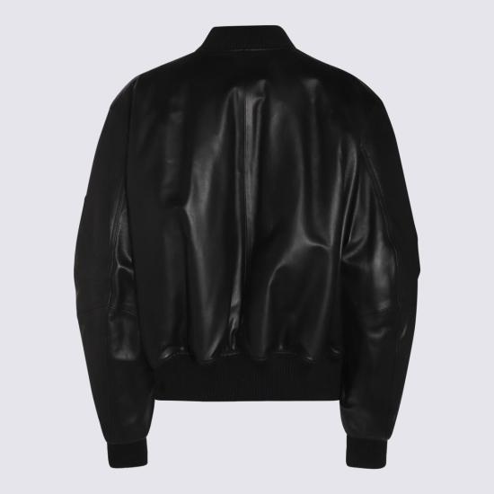 26SS 디 아티코 가죽 자켓 260WCB00004LBT128AA100 Black - THE ATTICO