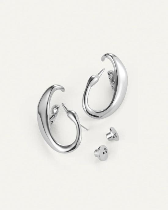  제니 버드 이어링 에그렛 클라이머 귀걸이 실버 - JENNY BIRD