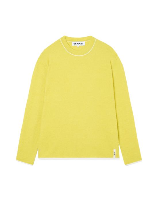 25FW 써네이 스웨터 RTWXKNW025 chartreuse 0053 GIALLO