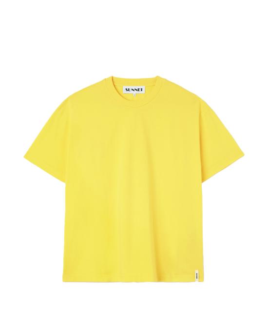 25FW 써네이 반팔 티셔츠 RTWXJER047 yellow meadlowlark 8288 GIALLO