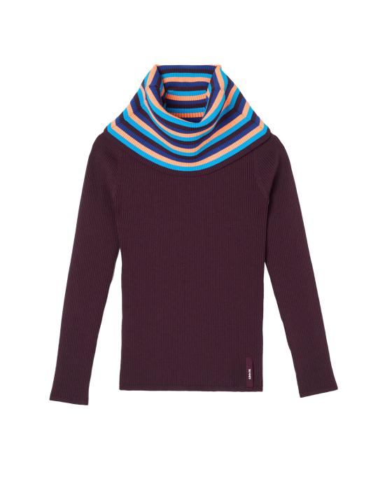 25FW 써네이 터틀넥 RTWWKNW007 7774 bunt aubergine VIOLA SCURO