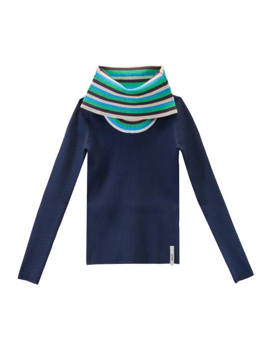 25FW 써네이 터틀넥 RTWWKNW007 0097 dark blue BLU