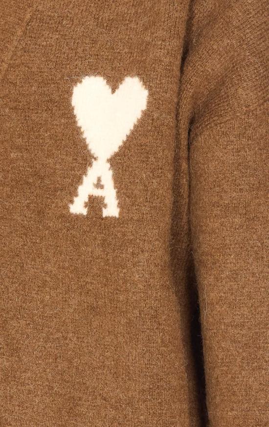 25FW 아미 가디건 UKC365KN0135217 MARRONE DOM - AMI