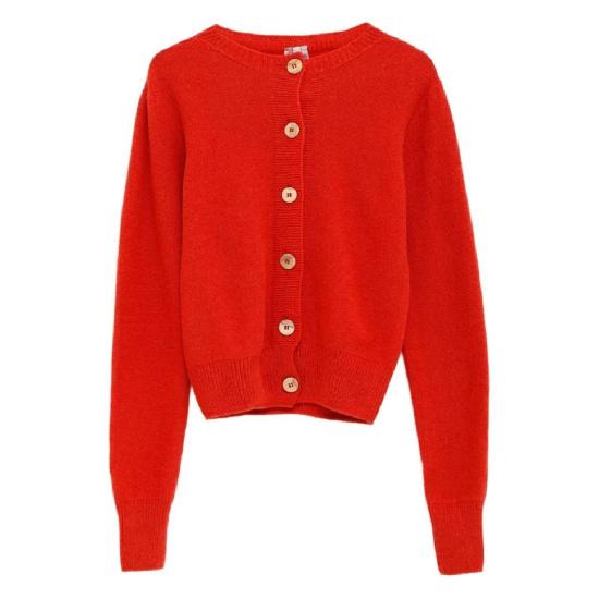 25FW 베이스레인지 가디건 PUTCRCAU25 MELOGRANO RED DOM