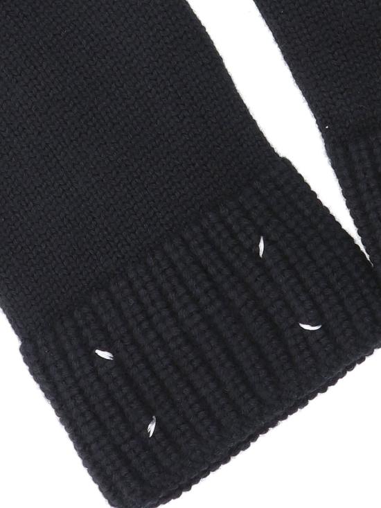  마르지엘라 4스티치 립 니트 장갑 S67TS0028 M13184 900 BLACK DOM - MAISON MARGIELA