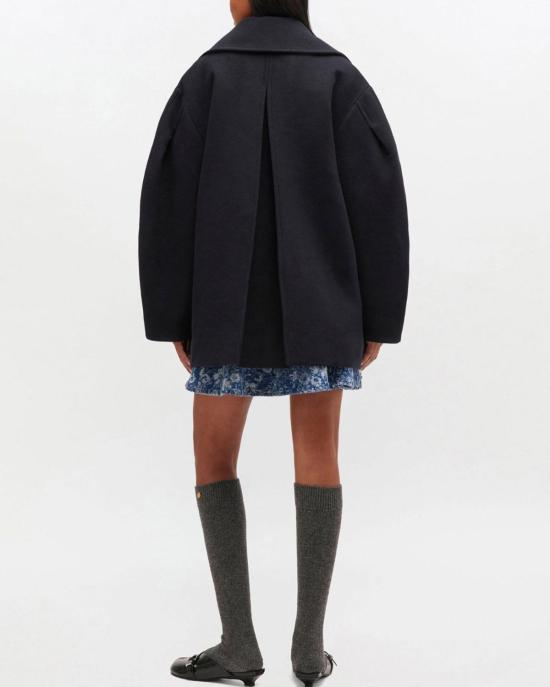  가니 코트 피 울 미디  스카이 캡틴 - GANNI