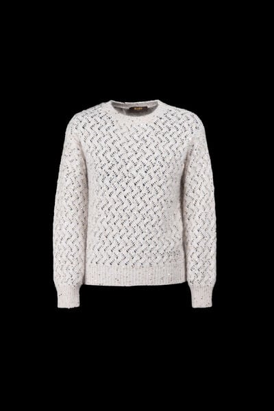 25FW 씨피 컴퍼니 스웨터 19CMKN288A 110149A M13 OFF WHITE MELANGE DOM