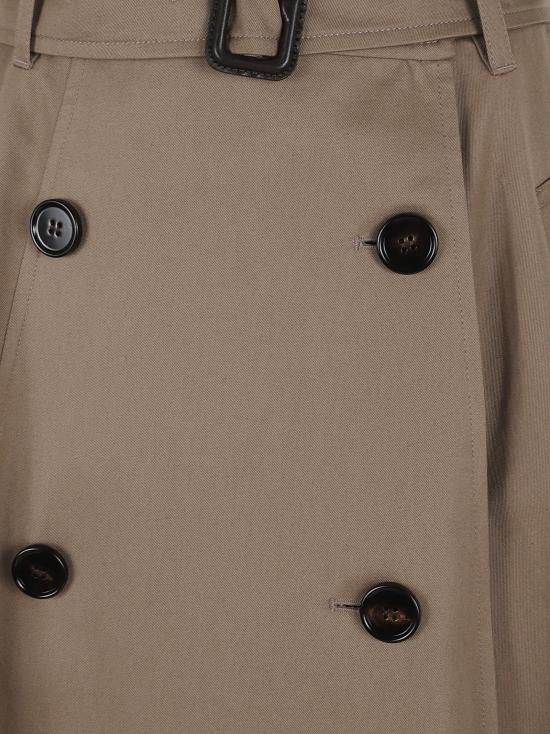 25FW 버버리 개버딘 트렌치 미디 스커트 8113541 A3324 CLAY BROWN - BURBERRY