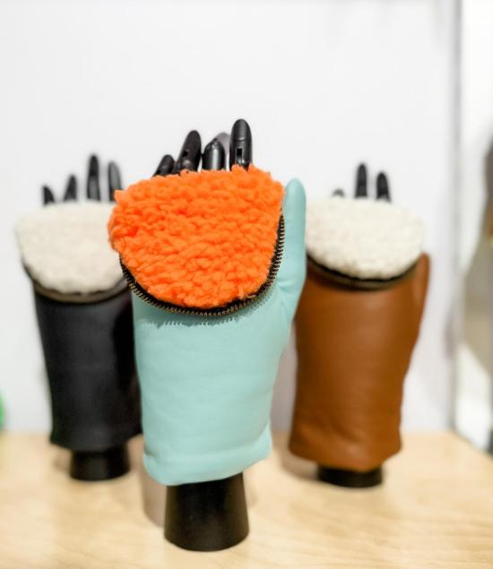  Aristide 장갑 아리스티드 지퍼 프런트 미튼 - OTHER BRANDS