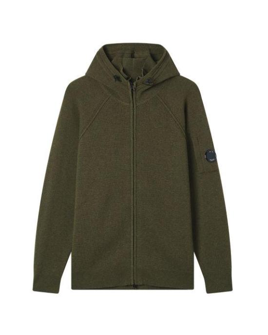 25FW 씨피 컴퍼니 램스울 GRS 후드 풀 집 스웨터 19CMKN057A110149A652 CAPERS DOM