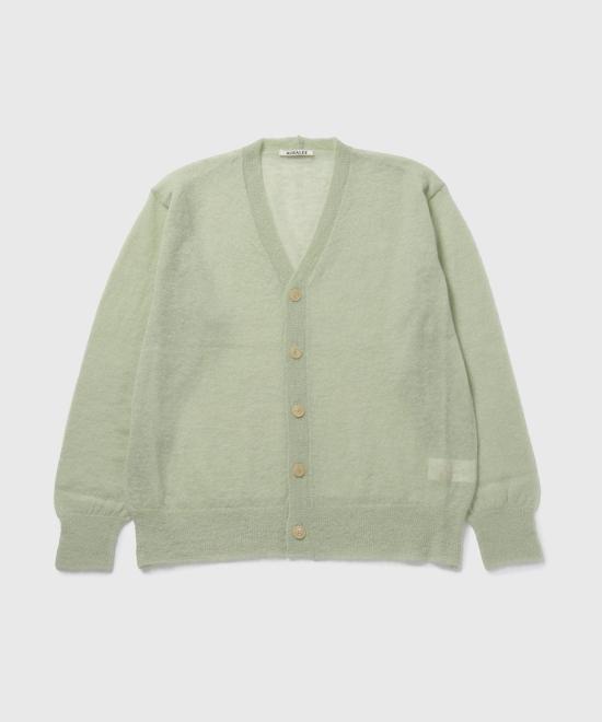 25SS 오라리 가디건 A25SC01FG PALE GREEN DOM