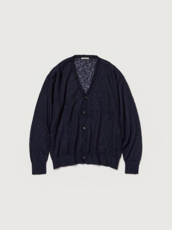  오라리 가디건 A25SC01FG NAVY DOM