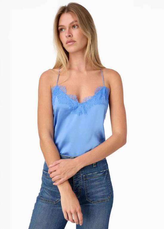  카미 뉴욕 캐미솔 캐미 뉴욕 레이서 샤르뫼즈 캐미 세룰리안 블루 - CAMI NYC