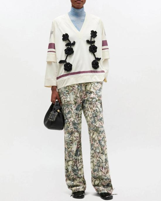  가니 스트레이트 팬츠 태피스트리 트윌 팬츠 제이다이트 - GANNI