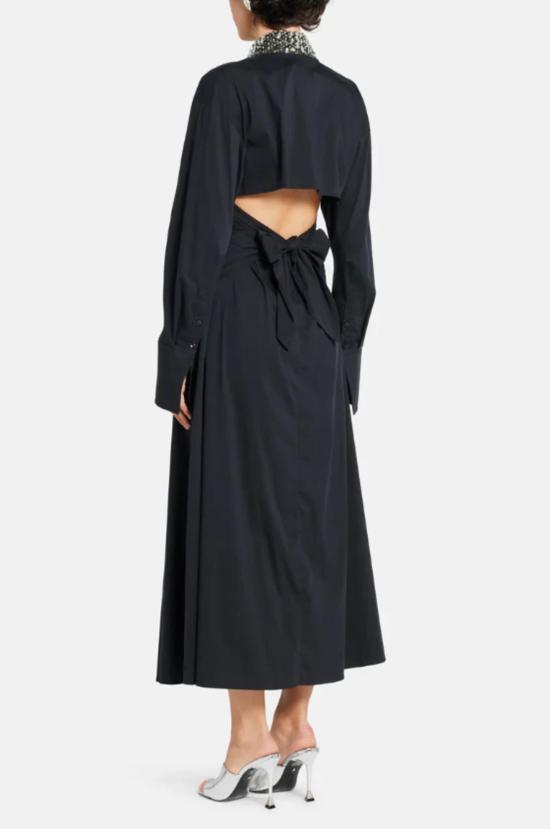  사이먼밀러 롱 원피스 사이먼 밀러 로치 장식 맥시 드레스 - SIMONMILLER