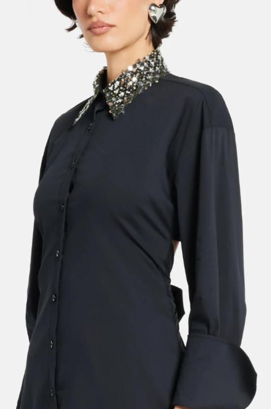  사이먼밀러 롱 원피스 사이먼 밀러 로치 장식 맥시 드레스 - SIMONMILLER