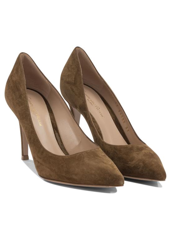 26SS 지안비토로시 뮬/슬리퍼 G2458085RICCAMTEXA Brown - GIANVITO ROSSI