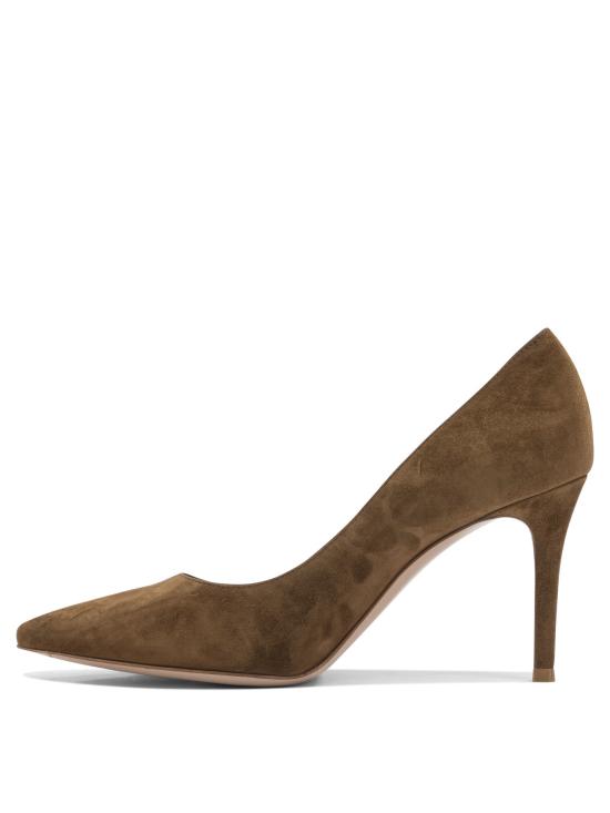 26SS 지안비토로시 뮬/슬리퍼 G2458085RICCAMTEXA Brown - GIANVITO ROSSI