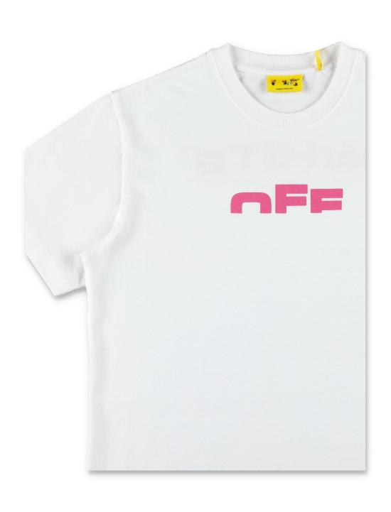25FW [키즈] 오프화이트 폴로 셔츠 OGAA001F25JER002 0132 WHITE - OFF WHITE