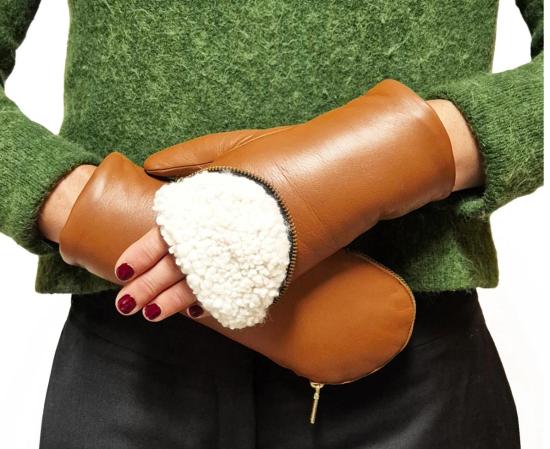  Aristide 장갑 아리스티드 지퍼 프런트 미튼 - OTHER BRANDS