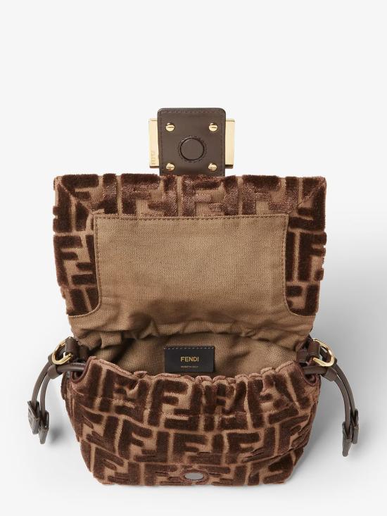 25FW 펜디 크로스백 8BS105AT14F0L1B DARK BROWN DOM - FENDI