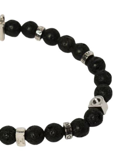 26SS 살바토레 페라가모 주얼리 770150717501PIETRA LAVICA Black - SALVATORE FERRAGAMO