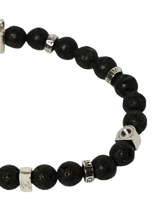 26SS 살바토레 페라가모 주얼리 770150717501PIETRA LAVICA Black - SALVATORE FERRAGAMO