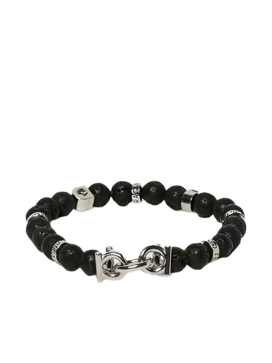 26SS 살바토레 페라가모 주얼리 770150717501PIETRA LAVICA Black - SALVATORE FERRAGAMO