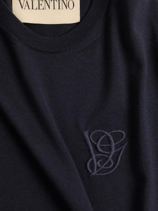 25FW 발렌티노 가라바니 스웨터 7V3KC35GB0UCLJ ULTRAMARINE DARK BLUE - VALENTINO GARAVANI