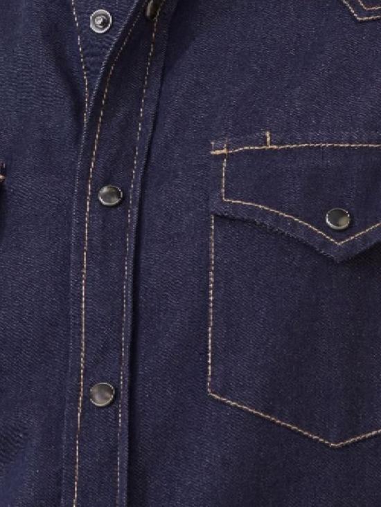 25FW 브루넬로 쿠치넬리 논 페이드 데님 웨스턴 셔츠 MY6524008CJZ29 MULTICOLOR - BRUNELLO CUCINELLI