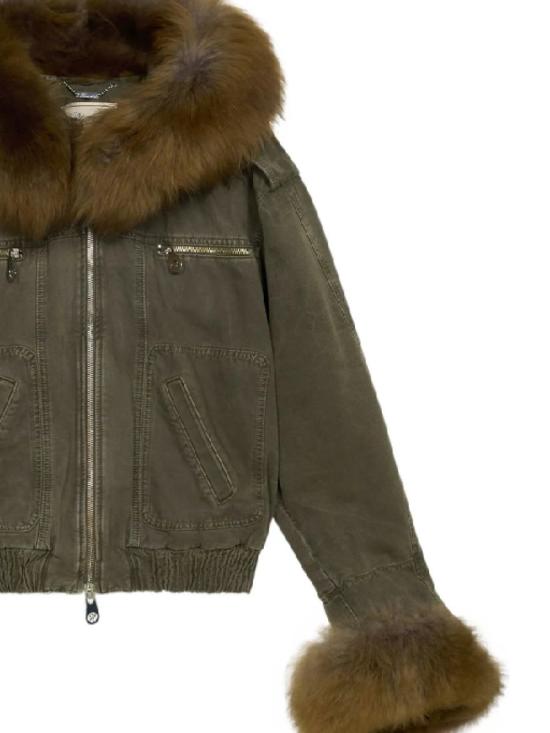 25FW 블루마린 아우터 A522J203AC5235 BARK GREEN - BLUMARINE