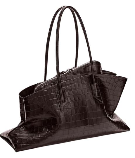 26SS 디 아티코 라 파세지아타 미디엄 탑 핸들 백 250WAH00054LBT021PR207 Brown - THE ATTICO