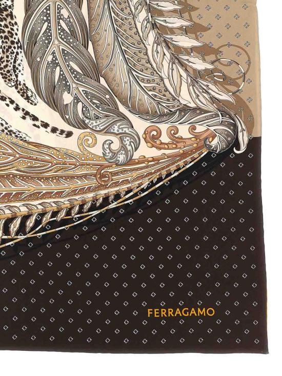  살바토레 페라가모 머플러/스카프 785658VERDEMARRONE Multicolour - SALVATORE FERRAGAMO