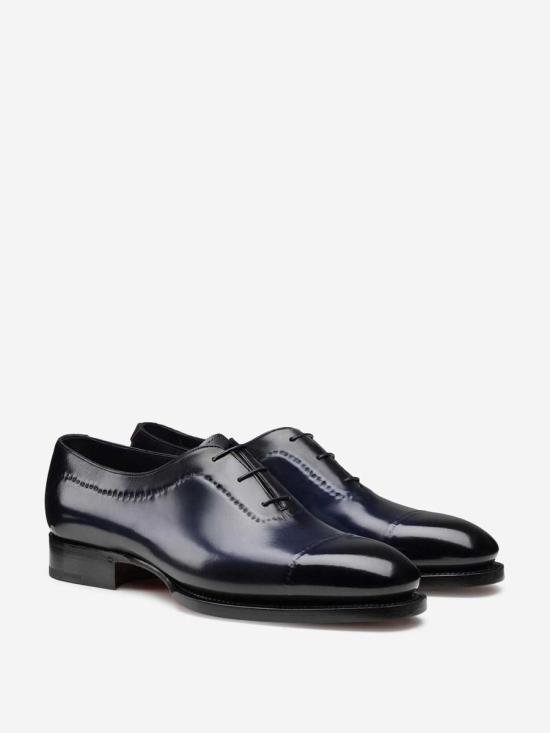 25FW 산토니 로퍼 MLAD19206DD3HWVE U59BLUE Black - SANTONI