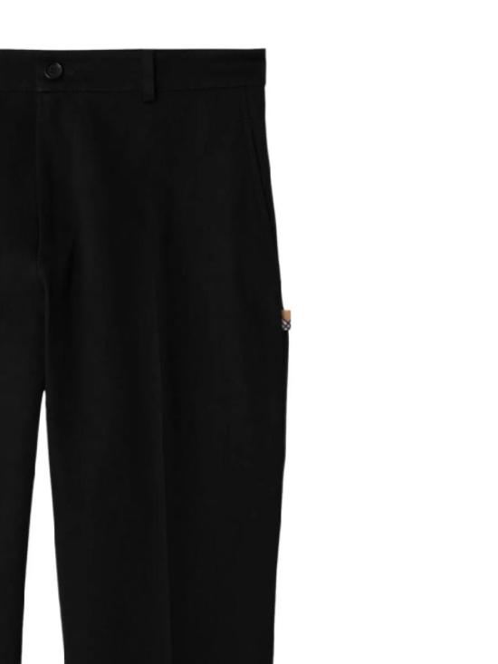 25FW 버버리 코튼 치노 팬츠 8110608X Black - BURBERRY