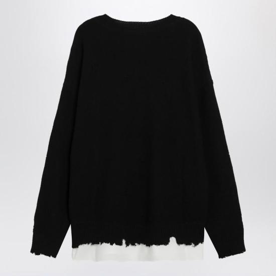 26SS MM6 메종마르지엘라 스웨터 SH0HL0037M13220 S MM6 900 Black - MM6 MAISON MARGIELA