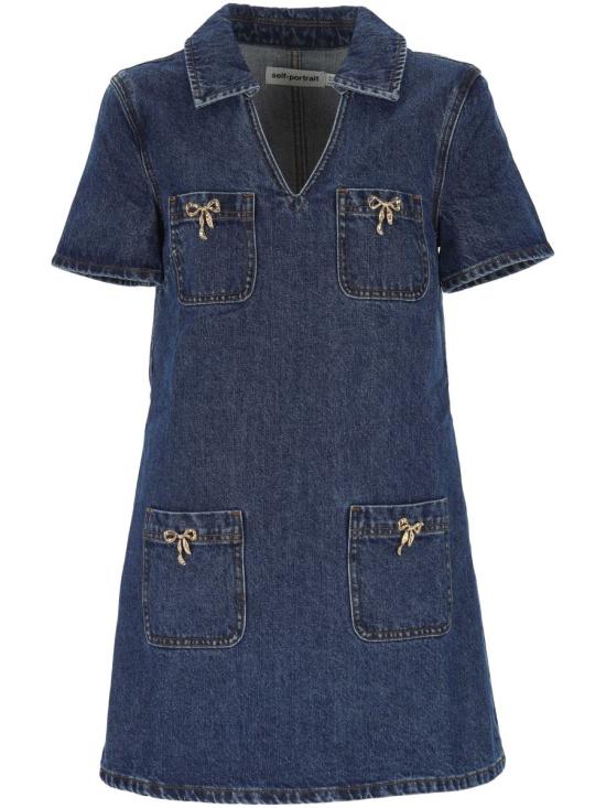 25FW 셀프 포트레이트 데님 원피스 PF25 812SBLBLUE
