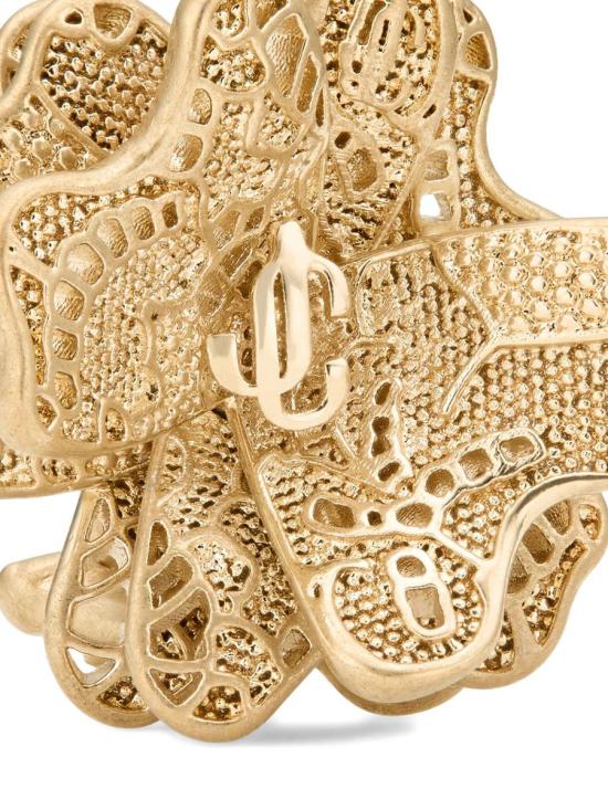 26SS 지미추 액세서리 LACE CORSAGE STUDS MFQ GOLD MULTICOLOR - JIMMY CHOO